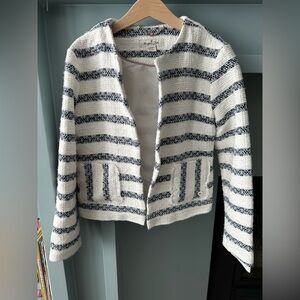 Massimo Dutti striped girls tweed jacket 11-12